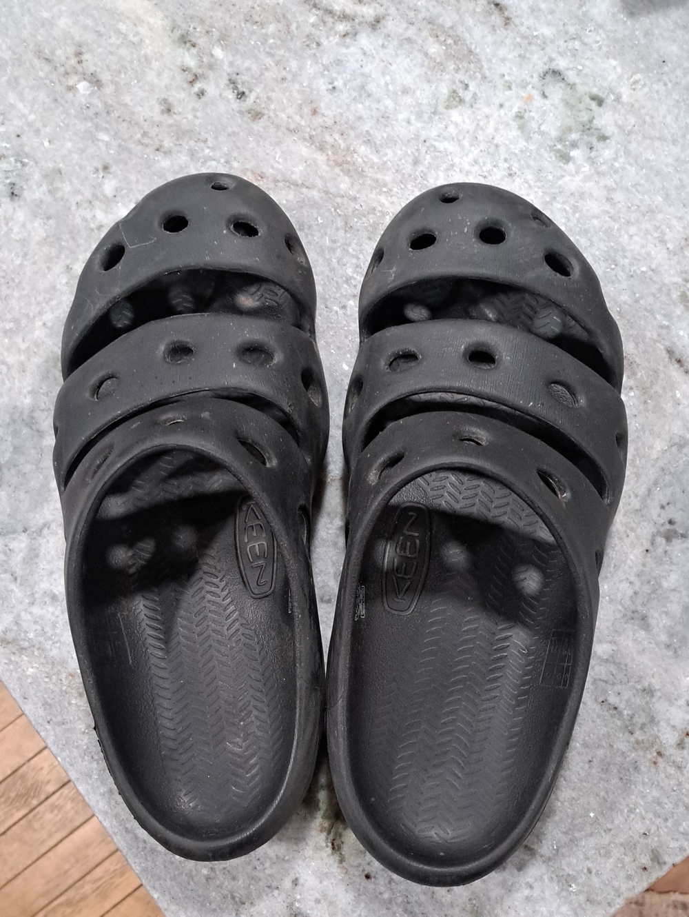 Keen Black Slip-On Vented Water Sandals